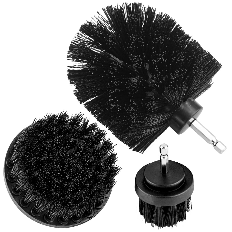 Pro Drill Brush Cleaning Set 3PCS | Bathroom & Tile Scrubber