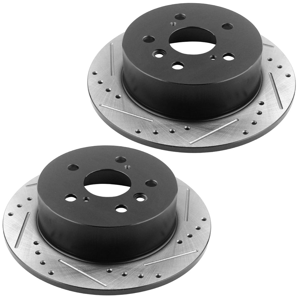 Toyota Camry, Toyota Avalon, Lexus ES300h ES350 Rear Brake Rotors and Ceramic Pads