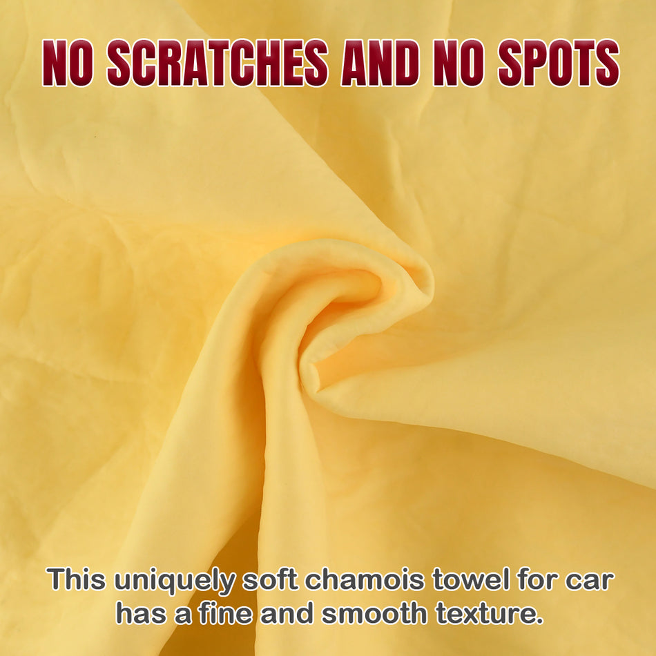 Premium 26x17" PVA Chamois Car Towel | Professional Detailing Kit