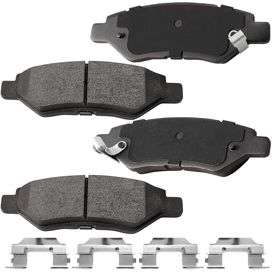 Cadillac CTS SRX,Chevrolet Camaro,Saab 9-4x Rear Ceramic Brake Pads with Hardware Kits