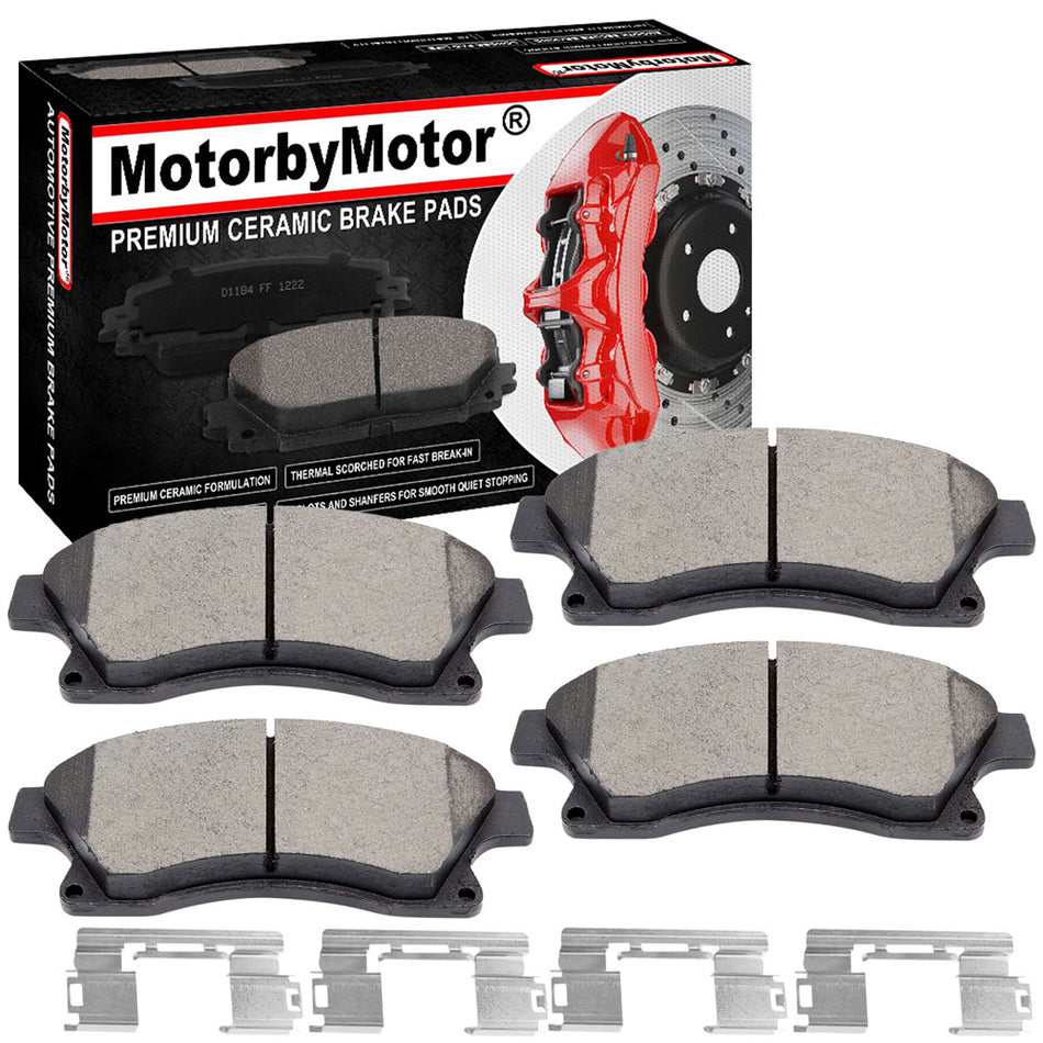 Chevrolet Front Ceramic Brake Pads with Hardware Kits