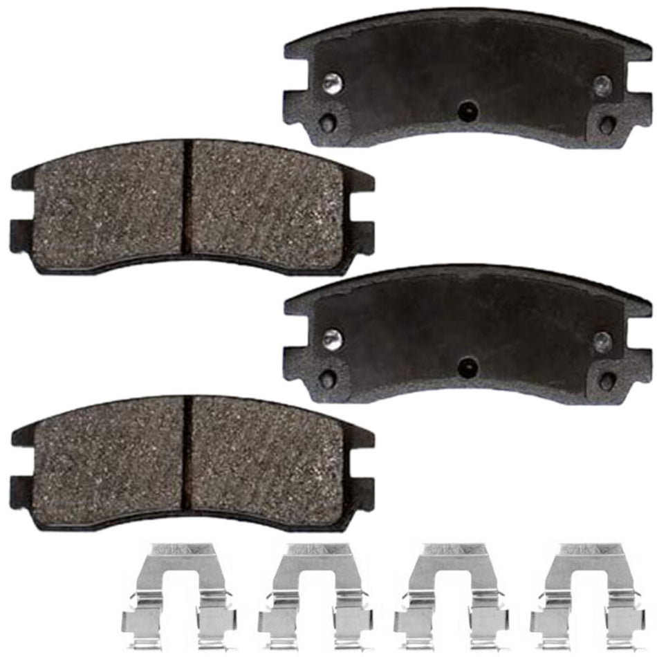 Buick Cadillac Pontiac Saturn Rear Ceramic Brake Pads with Hardware Kits