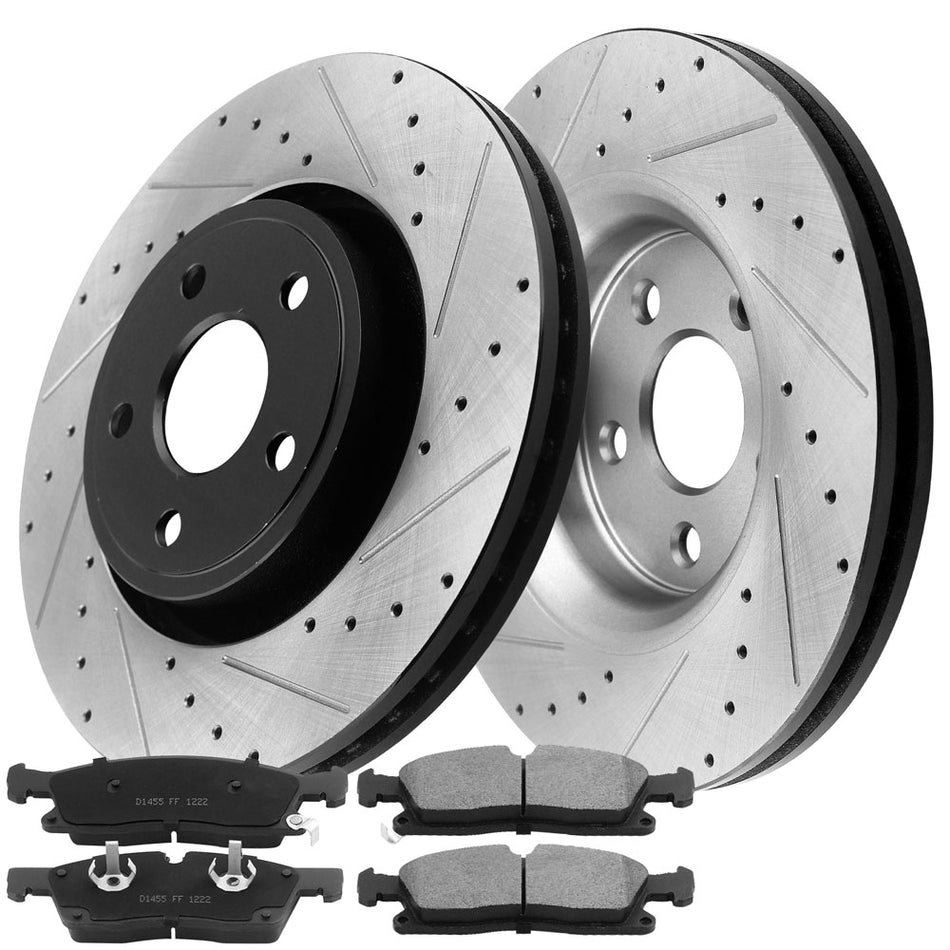 Kia Optima, Hyundai Azera Sonata Rear Brake Rotors and Ceramic Pads