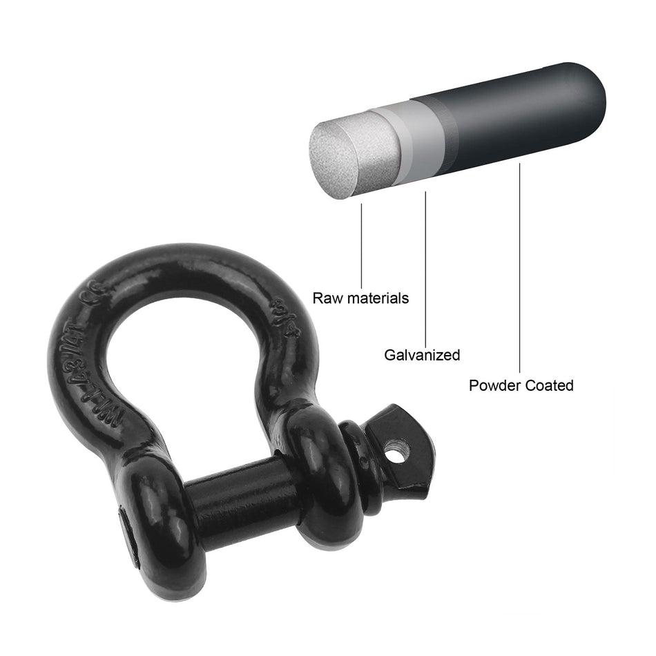 Robbor Duty Heavy Shackles 3/4 in. D-ring Shackle