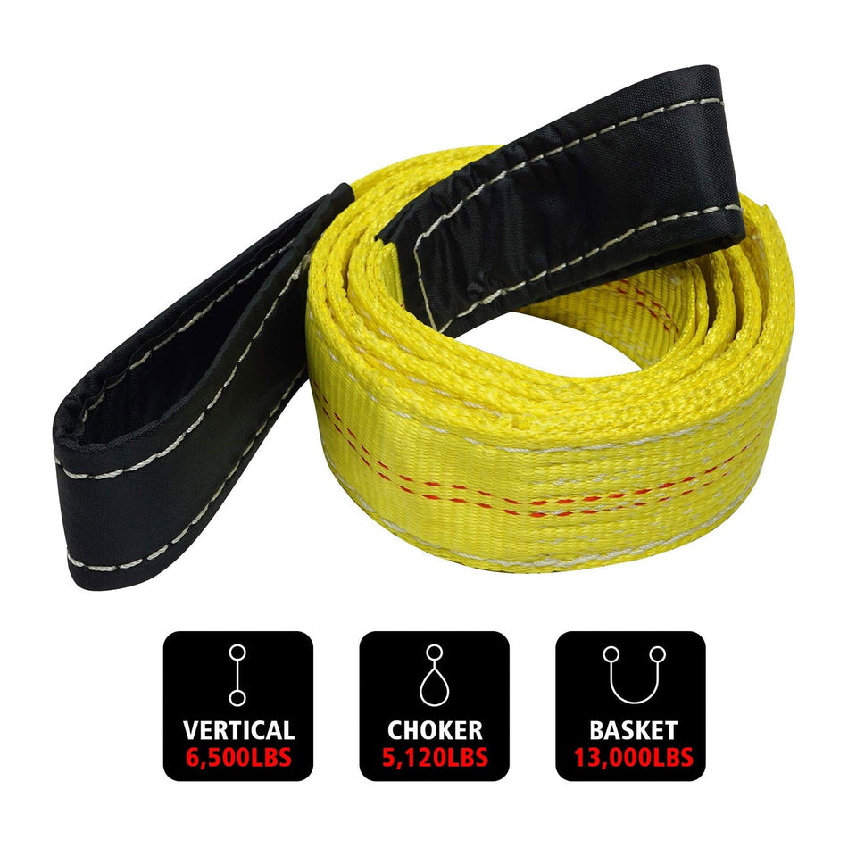 Robbor Nylon Lift Sling Webbing Straps 2 in.7 ft.