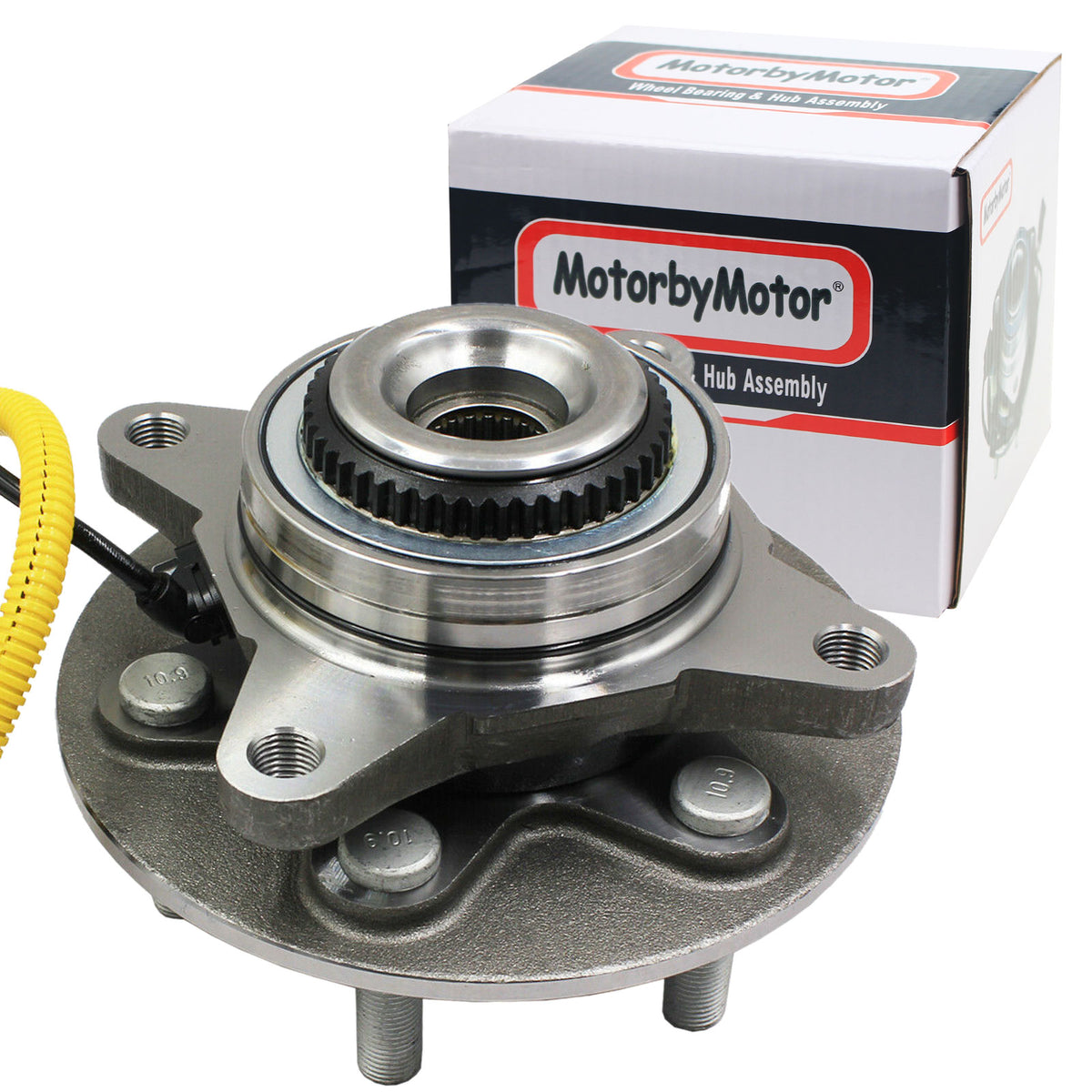 MotorbyMotor 515181 Front Wheel Bearing and Hub Assembly 4WD with 6 Lugs Fits for Ford Expedition, Lincoln Navigator OE Directly Replacement Hub Bearing (4x4, w/ABS) MotorbyMotor