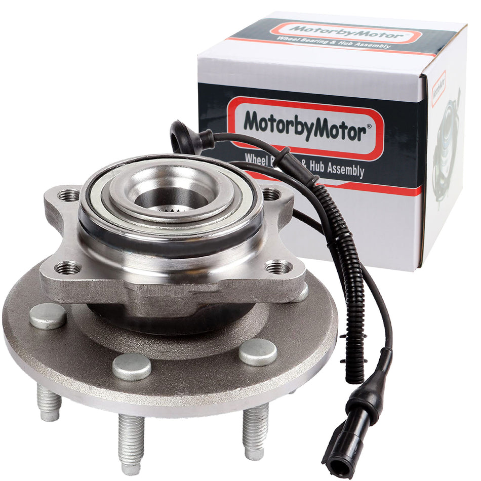 MotorbyMotor 541008 Rear Wheel Bearing and Hub Assembly with 6 Lugs fits for Ford Expedition,Lincoln Navigator Low-Runout OE Directly Replacement Hub Bearing w/ABS MotorbyMotor