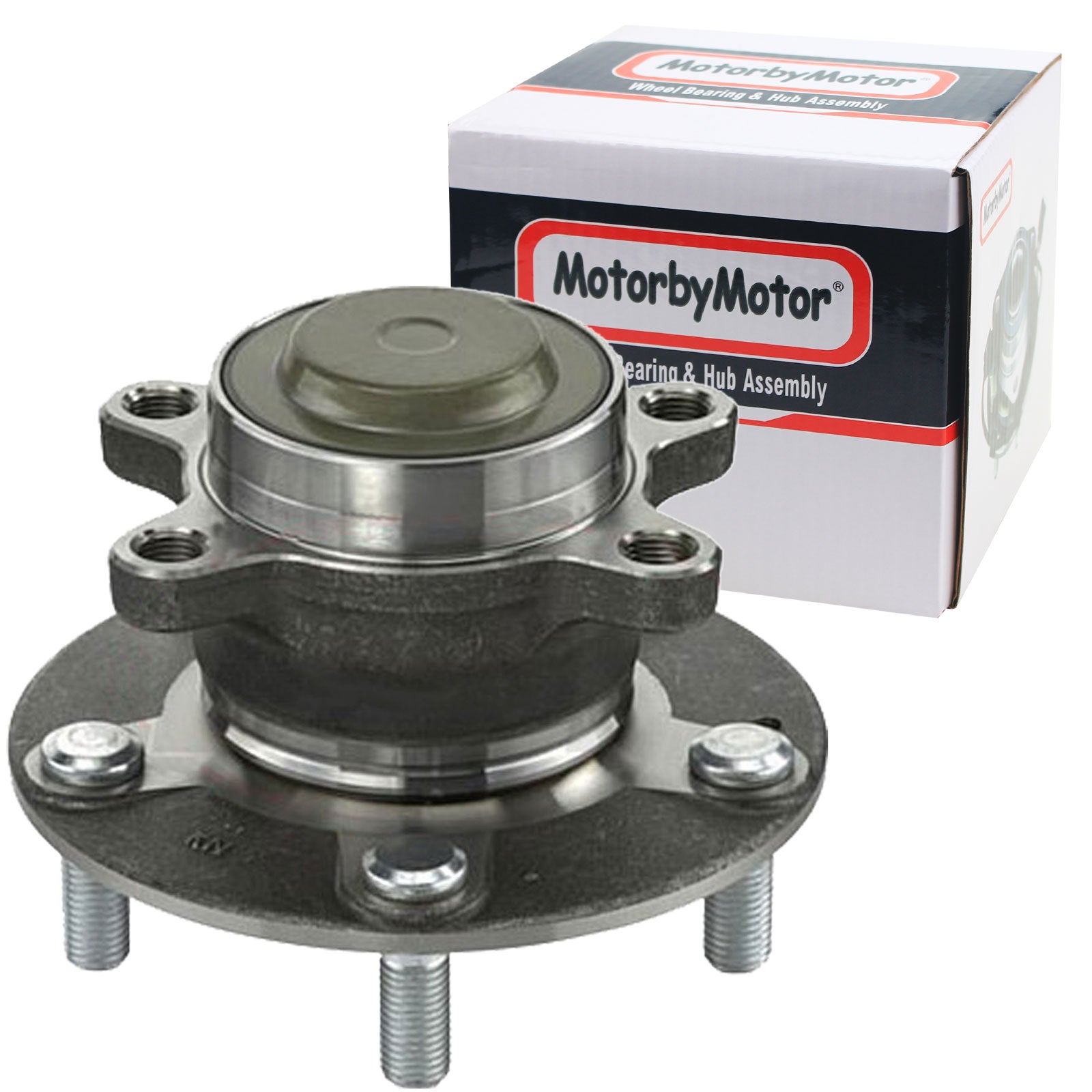 MotorbyMotor 512570 Rear wheel Bearing and Hub Assembly with 5 Lugs Fits for 2016-2019 Honda Civic, 2019 Honda Insight Low-Runout OE Directly Replacement Hub Bearing MotorbyMotor