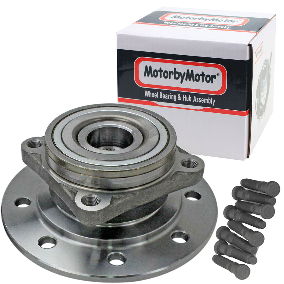 MotorbyMotor Front Wheel Bearing and Hub Assembly Replacement for 1994 1995 1996 1997 1998 1999 Dodge Ram(4WD), 1998 1999 Dodge Ram 3500 (RWD) Hub Bearing w/8 Lugs-515070 MotorbyMotor