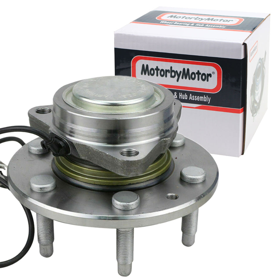 MotorbyMotor 515159 Front Wheel Bearing and Hub Assembly with 6 Lugs for Cadillac Escalade,Chevrolet Silverado 1500,Suburban,Tahoe,GMC Sierra 1500 Yukon Low-Runout OE Replacement w/ABS RWD MotorbyMotor