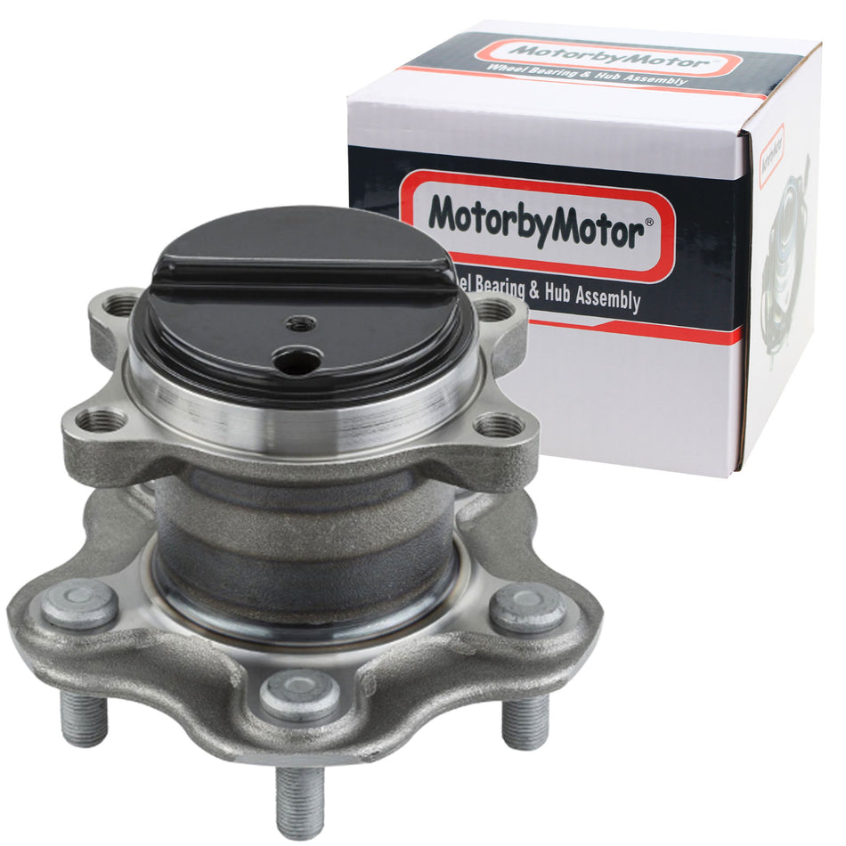 MotorbyMotor 512494 Rear Wheel Bearing and Hub Assembly with 5 Lugs fits for Nissan Juke Leaf Low-Runout OE Directly Replacement Hub Bearing FWD MotorbyMotor