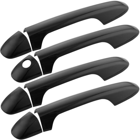 4Pcs Front and Rear Glossy Black Door Handle Covers Trim Fits for Toyota Tacoma 2016 2017 2018 2019 2020 2021 Car Door Handle. MotorbyMotor