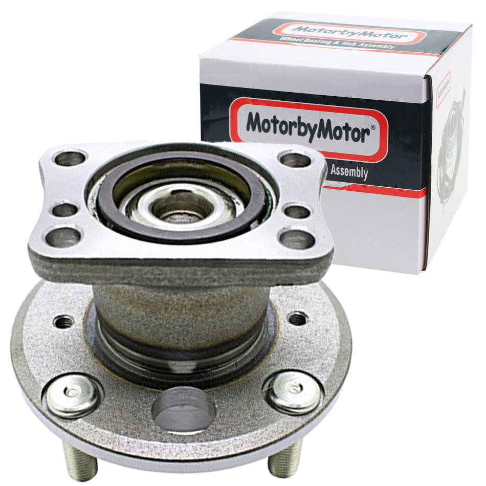 MotorbyMotor 512490 Rear Wheel Bearing and Hub Assembly Fit 2011-2019 Ford Fiesta Wheel Hub w/4 Lugs MotorbyMotor