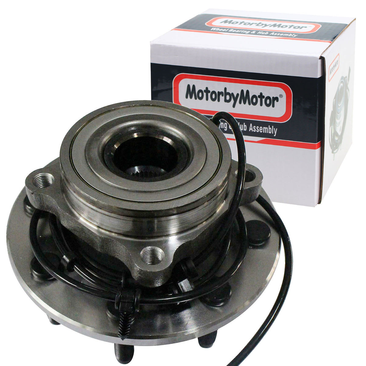 MotorbyMotor 515063 Front Wheel Bearings and Hub Assembly 4WD with 8 Lugs Fits for Dodge Ram 2500 3500 Low-Runout OE Directly Replacement Hub Bearing (w/ABS) MotorbyMotor