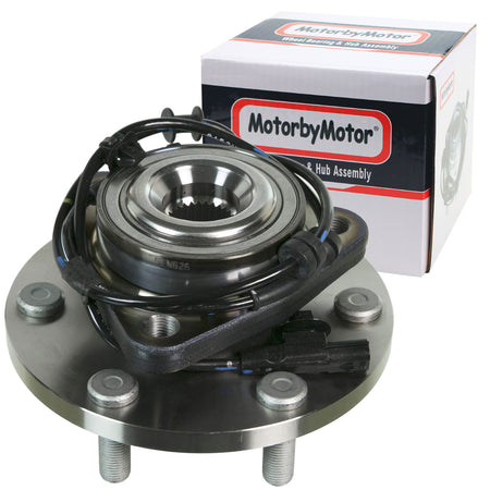 MotorbyMotor 515127 Front Wheel Bearing and Hub Assembly with 6 Lugs Fits for Infiniti QX56 2011-2013, Infiniti QX80 2014-2019, Nissan Armada 2017-2020 Low-Runout OE Directly Replacement Hub Bearing MotorbyMotor