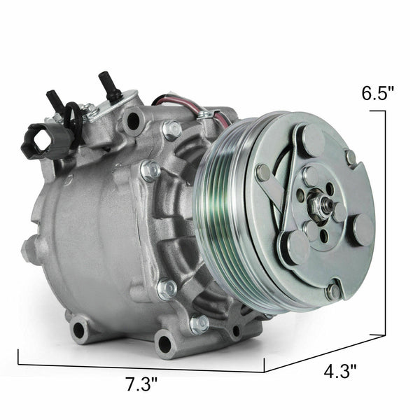 AC Compressor & Clutch Fits for Honda Civic L4 1.5L/1.6L, Honda CR-V 2.0L, A/C Air Compressor-4951 MotorbyMotor