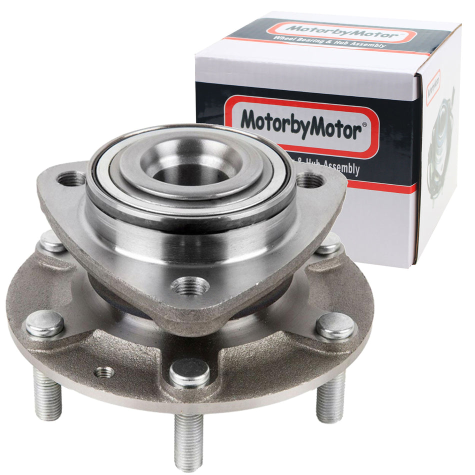 MotorbyMotor 515090 Front Wheel Bearing and Hub Assembly with 6 Lugs Fits for 2007-2009 Hyundai Entourage, 2006-2014 Kia Sedona Low-Runout OE Directly Replacement Hub Bearing MotorbyMotor