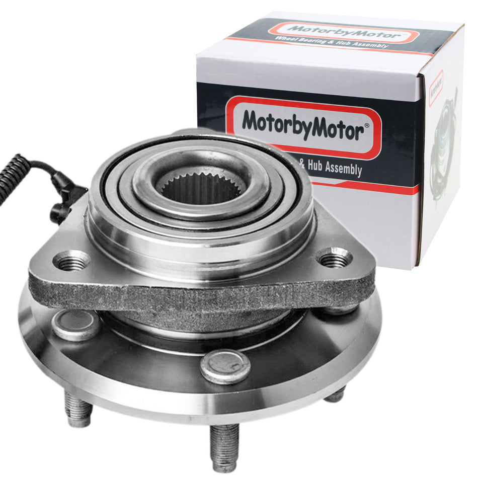 MotorbyMotor 513270 Front Heavy Duty Wheel Bearing Assembly with 5 Lugs Fits for 2007-2011 Dodge Nitro, 2008-2012 Jeep Liberty Wheel Bearing and Hub Assembly (w/ABS) MotorbyMotor