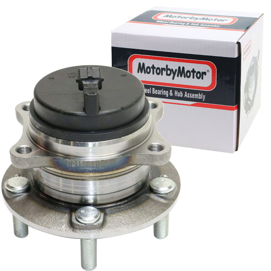 MotorbyMotor 2WD Rear Wheel Bearing Hub Assembly, Hyundai (07-18 Santa Fe, 2019 Santa Fe XL, 07-12 Veracruz), 11-15 Kia Sorento [5 Lugs FWD]-512326 MotorbyMotor