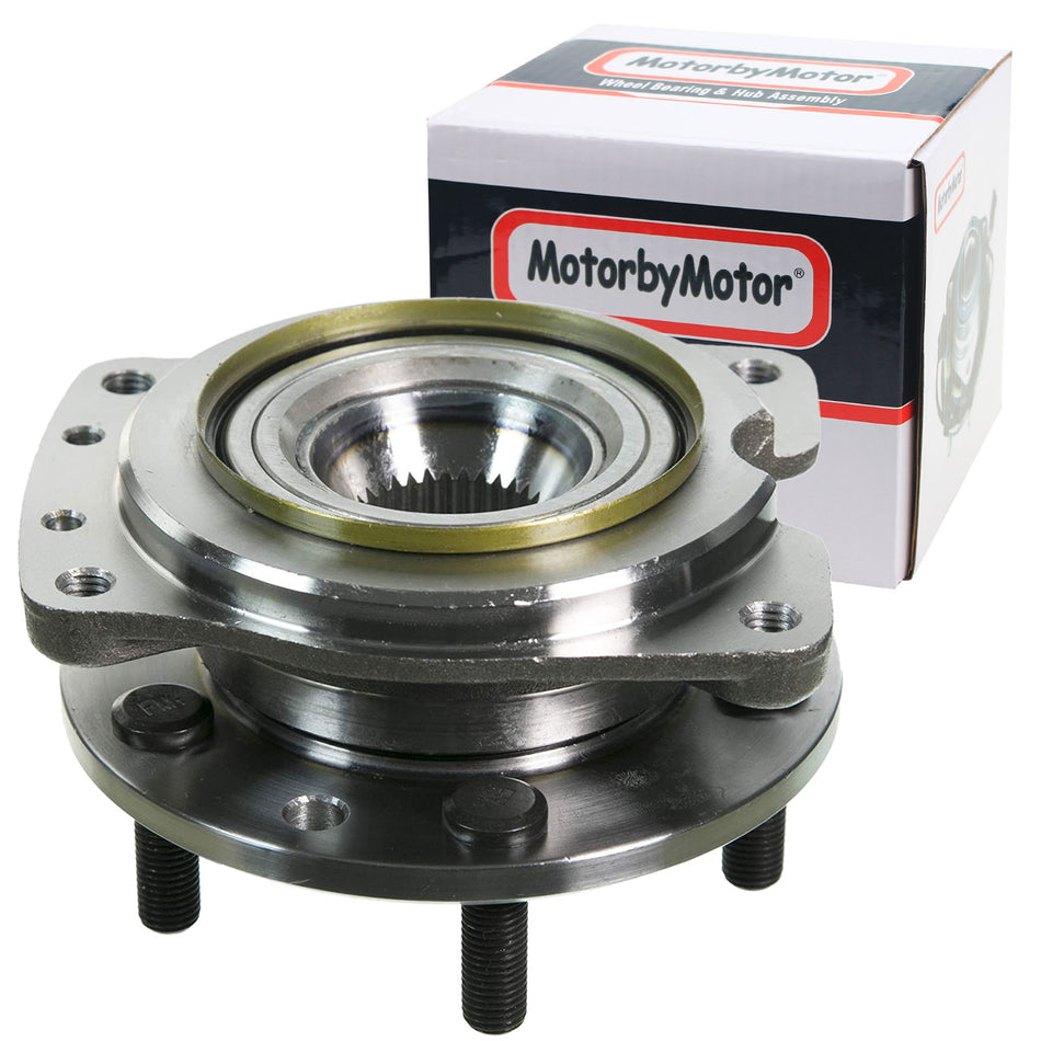 MotorbyMotor 513044 Front Wheel Bearing and Hub Assembly w/5 Lugs for Chevy Lumina, Chevy Monte Carlo,Oldsmobile Cutlass Supreme,Pontiac Grand Prix,Buick Regal Low-Runout OE Replacement FWD MotorbyMotor