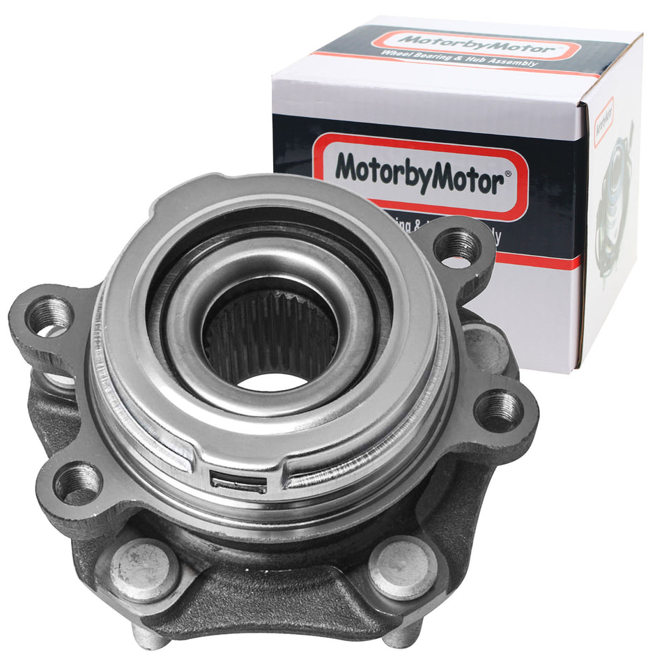 MotorbyMotor 513296 Front Wheel Bearing and Hub Assembly Fits for Nissan Altima 07-12 (3.5L V6 Only,32 Spline Quantity), Nissan Maxima Murano Pathfinder, Infiniti JX35 QX50 QX60 Hub Bearing w/5 Lugs MotorbyMotor