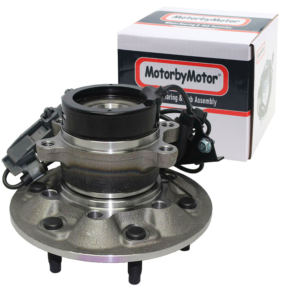 MotorbyMotor 515111 Front Passenger Side Wheel Bearing and Hub Assembly 4WD with 6 Lugs Fits for Chevy Colorado, GMC Canyon, Isuzu I-350 I-370 Hub Bearing(w/ABS-Right (RH) Side) MotorbyMotor