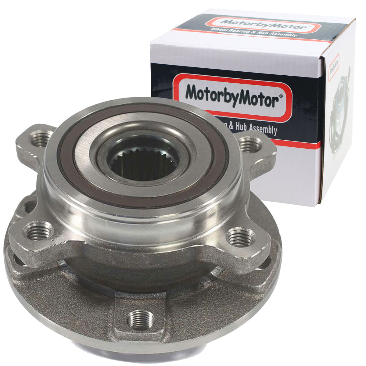 MotorbyMotor 513349 Front Wheel Bearing Hub Assembly 2014-2019 Jeep Cherokee Low-Runout OE Directly Replace Hub Bearing (w/ABS) MotorbyMotor