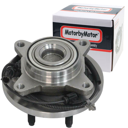 MotorbyMotor 515117 Front Wheel Bearing and Hub Assembly 2WD with 6 Lugs Fits for Ford F-150 2009 2010 Low-Runout OE Directly Replacement Hub Bearing (2WD RWD, w/ABS) MotorbyMotor