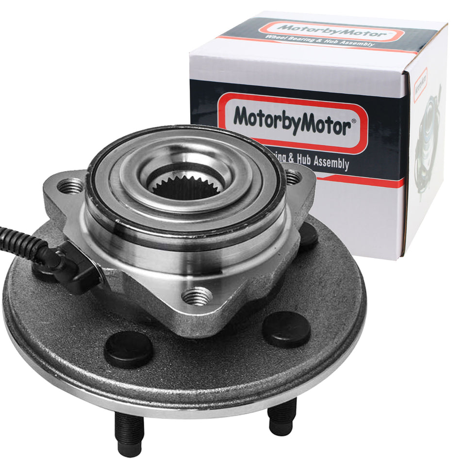 MotorbyMotor 515050 Front Wheel Bearing Hub Assembly with 5 Lugs Fits for Ford Explorer (4 Door Models), Mercury Mountaineer, Lincoln Aviator (All Models) Hub Bearing w/ABS MotorbyMotor