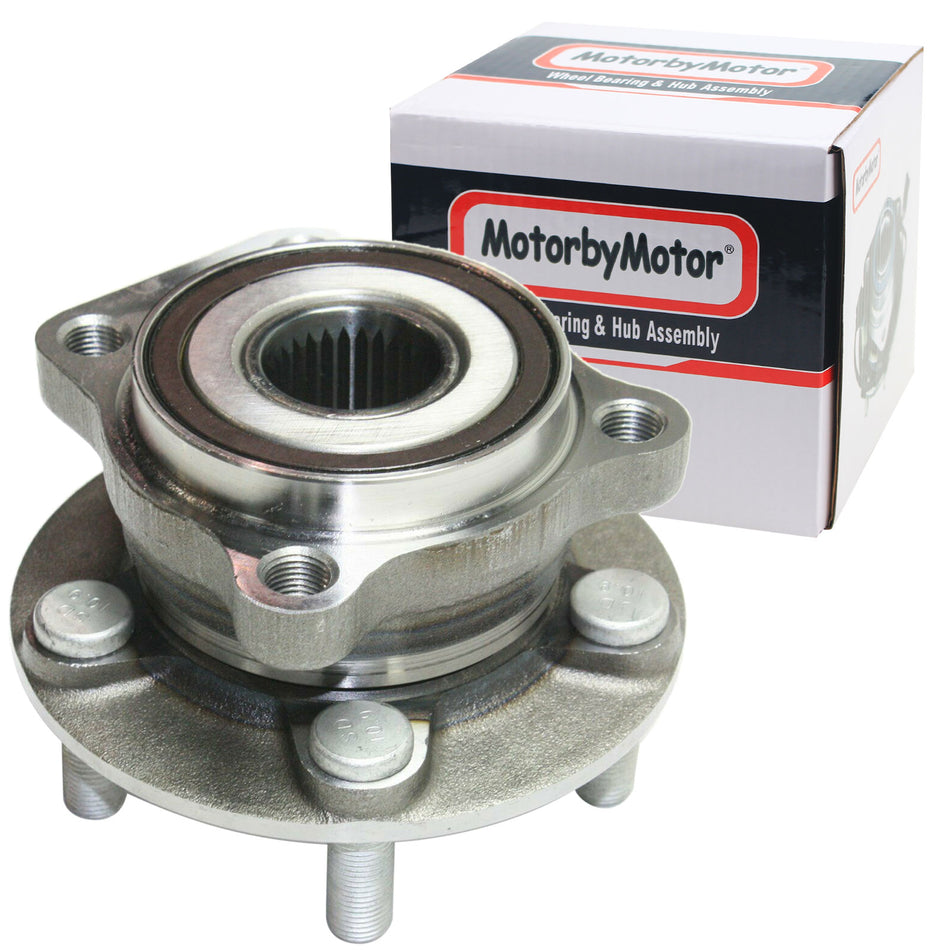 MotorbyMotor 513303 Front Wheel Bearing and Hub Assembly with 5 Lugs Fits for Subaru Forester Impreza Sport XV Crosstrek WRX Impreza Low-Runout OE Directly Replacement Hub Bearing (w/ABS) MotorbyMotor