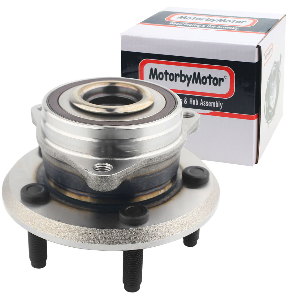 MotorbyMotor 513324 Front Wheel Bearing and Hub Assembly with 5 Lugs fits for Dodge Durango,Jeep Grand Cherokee Low-Runout OE Directly Replacement Hub Bearing MotorbyMotor