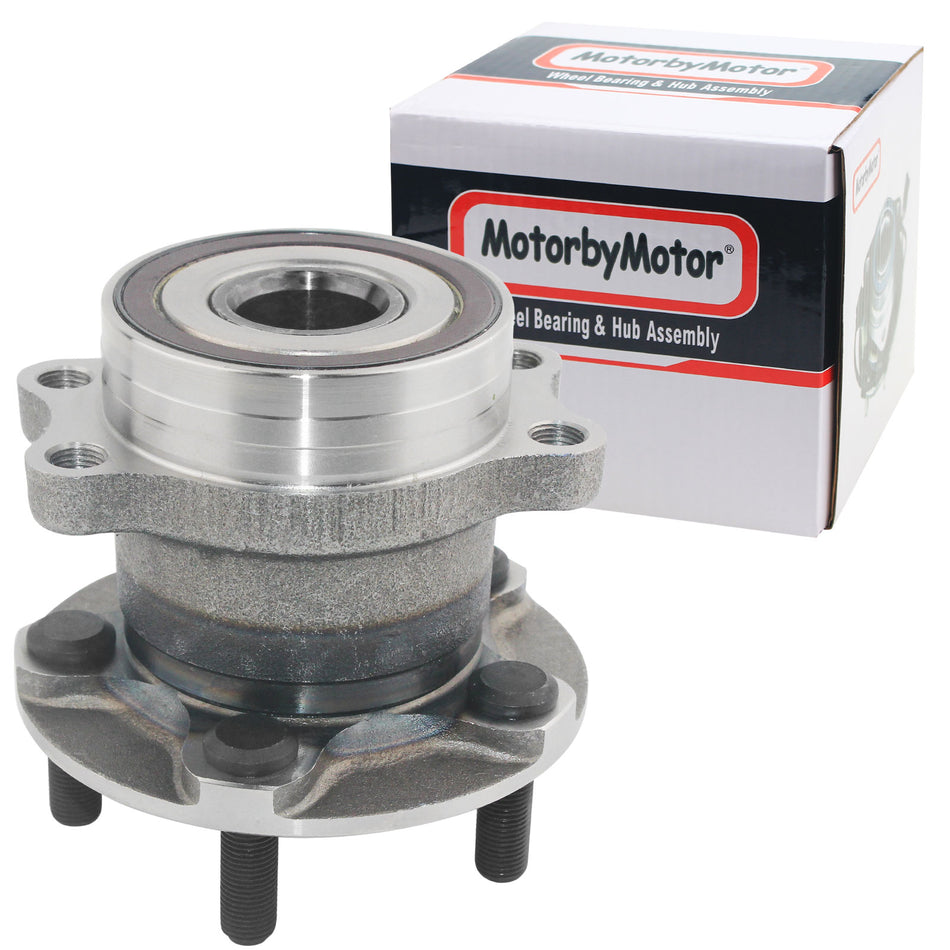 MotorbyMotor 512518 Rear Wheel Bearing and Hub Assembly with 5 Lugs Fit Subaru Forester Crosstrek Impreza XV Crosstrek Low-Runout OE Directly Replacement Hub Bearing MotorbyMotor