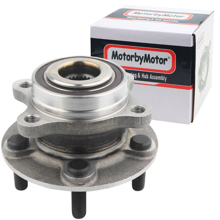 MotorbyMotor 512498 Front Rear Wheel Bearing and Hub Assembly with 5 Lugs Fits for Ford Fusion, Lincoln MKZ Hub Bearing MotorbyMotor