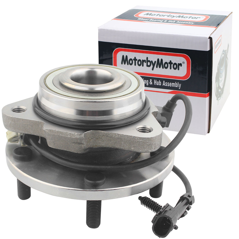 MotorbyMotor 513200 Front Wheel Bearing and Hub Assembly with 5 Lugs fits for GMC Jimmy,Chevy Blazer Low-Runout OE Directly Replacement Hub Bearing RWD w/ABS MotorbyMotor