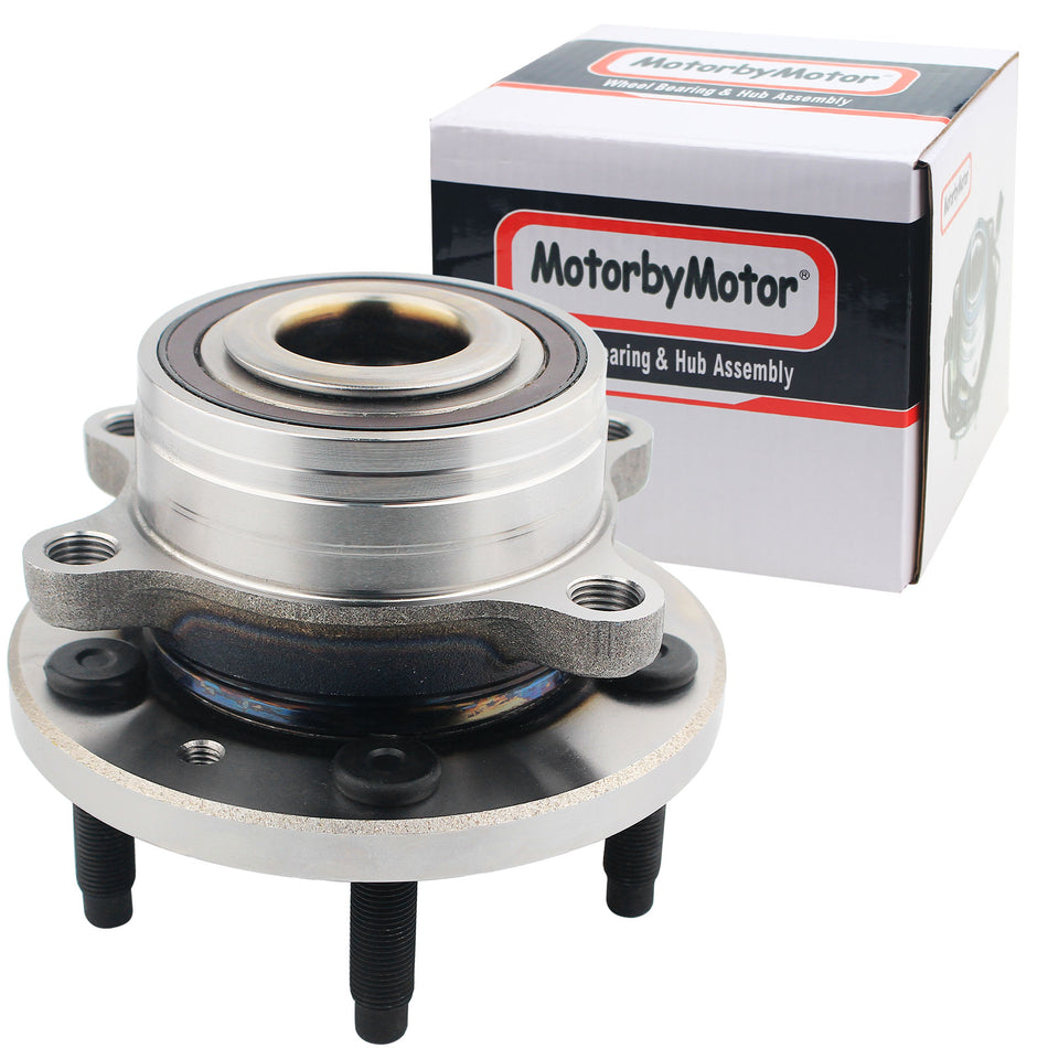 MotorbyMotor 512460 Front/Rear Wheel Bearing and Hub Assembly with 5 Lugs fits for Ford Explorer,Ford Police Interceptor Utility Low-Runout OE Directly Replacement Hub Bearing MotorbyMotor