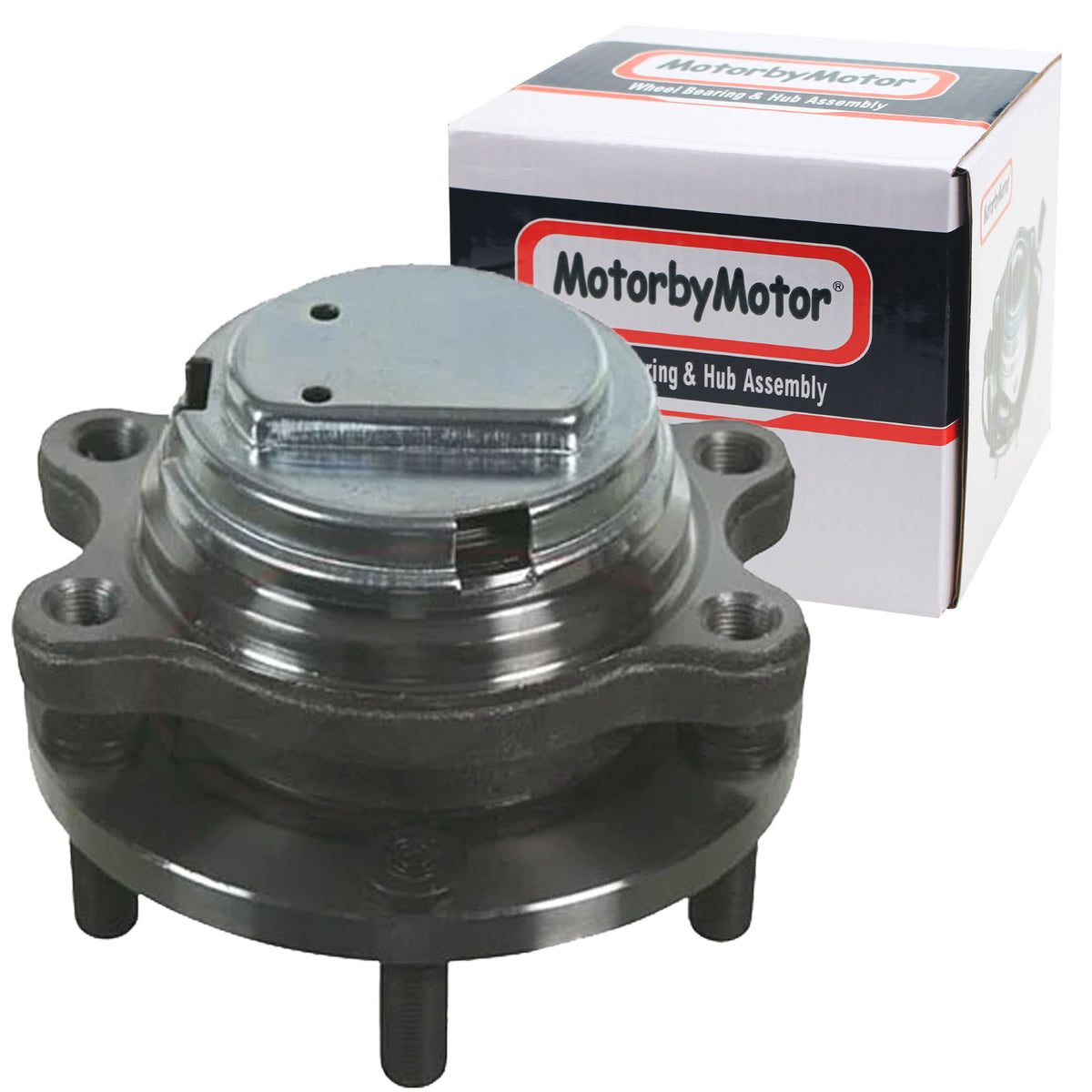 MotorbyMotor 513334 Front Wheel Bearing Hub Assembly w/5 Lugs Fits for Infiniti EX35 EX37 FX35 FX37 G25 G35 G37 M35 M35H M37 M45 M56 Q40 Q50 Q60 Q70 Q70L QX50 QX70 370Z Hub Bearing (2WD RWD, w/ABS) MotorbyMotor