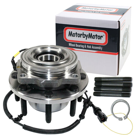 MotorbyMotor 515081(4WD) Front Heavy Duty Wheel Bearing Assembly with 8 Lugs Fits for Ford F-250 F-350 Super Duty Wheel Bearing and Hub Assembly (w/ABS, SRW)-Single Rear Wheel ONLY MotorbyMotor