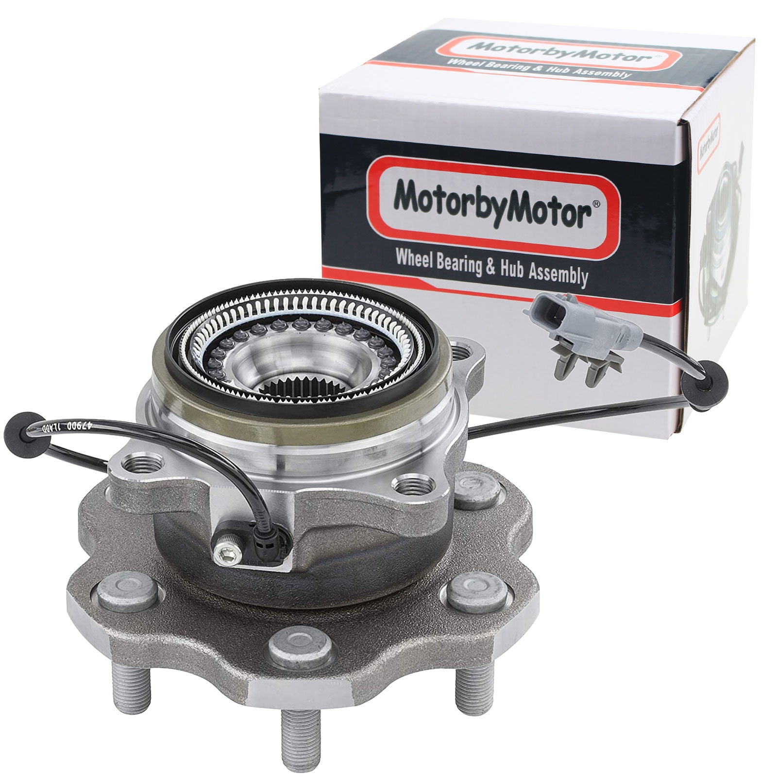 MotorbyMotor 541016 Rear Wheel Bearing and Hub Assembly with 6 Lugs Fi