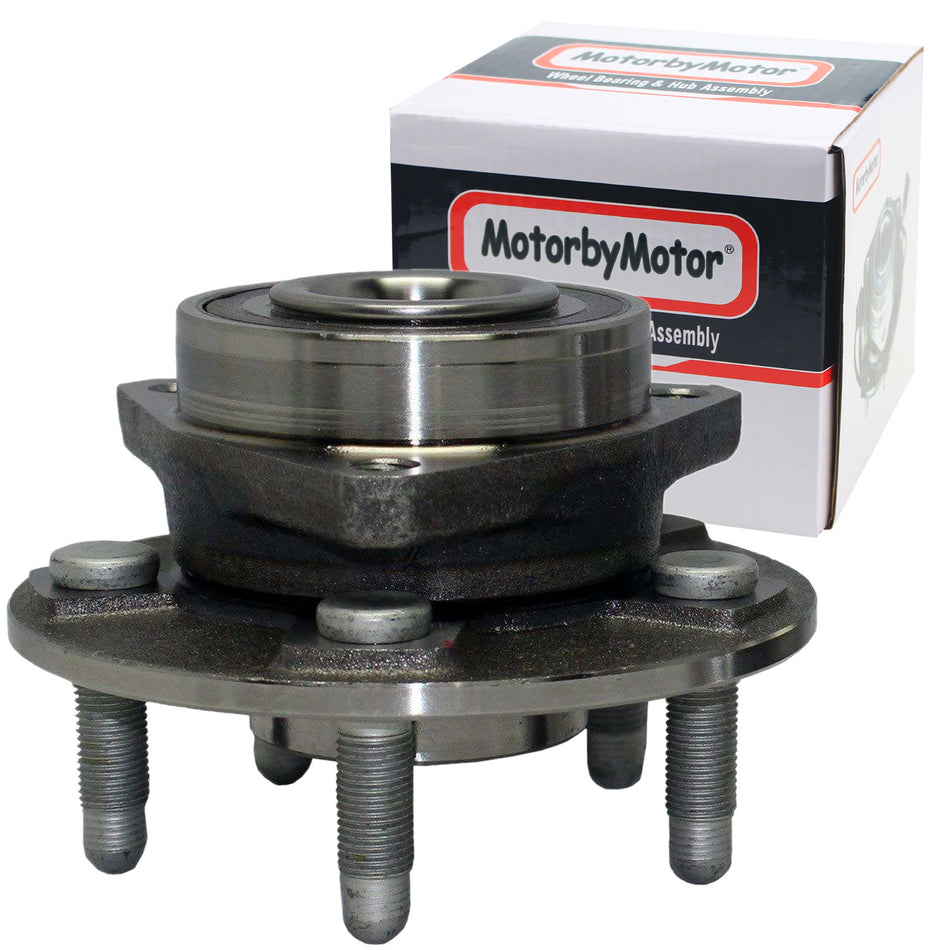 MotorbyMotor 513282 Front Rear Heavy Duty Wheel Bearing Assembly Fits for 08-16 Cadillac CTS, 18 19 Cadillac XTS Chevy Impala, 10-15 Chevy Camaro Wheel Bearing and Hub Assembly (ABS Encoder) MotorbyMotor