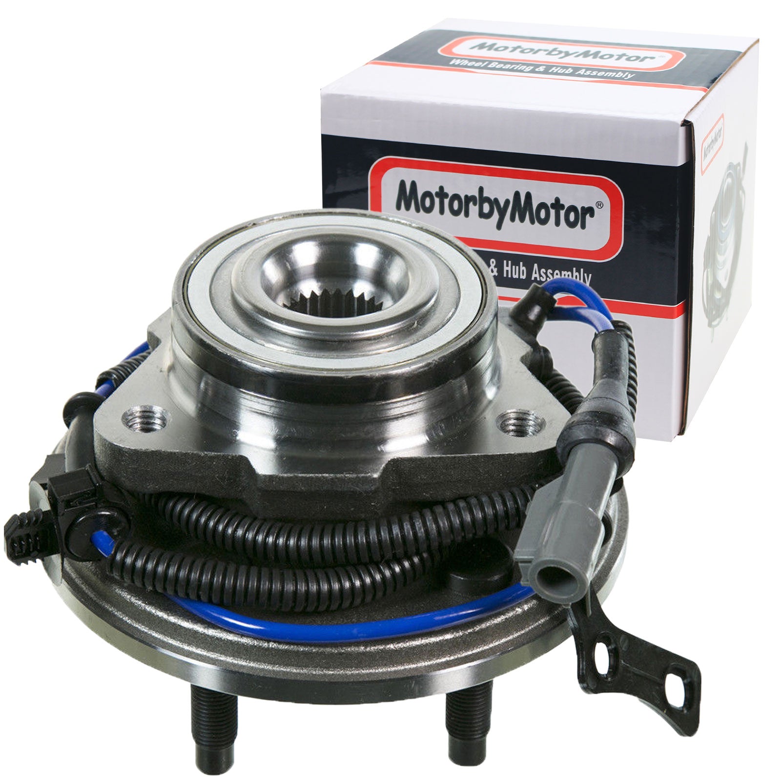 MotorbyMotor 515078 Front Wheel Bearing Hub Assbmely 5 Lugs w/ABS for