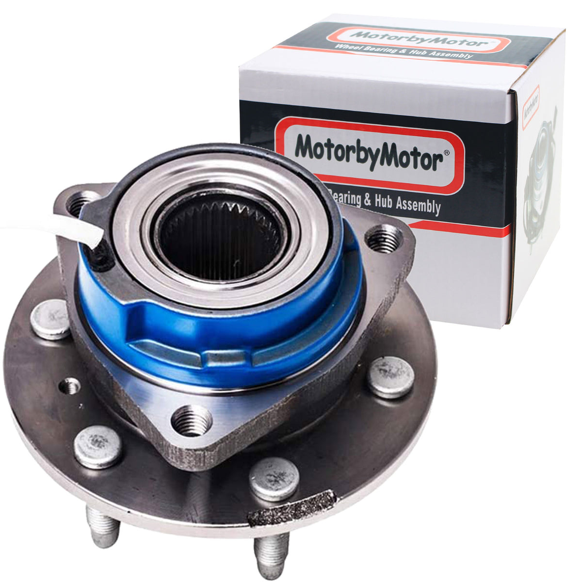 MotorbyMotor 513236 Front Wheel Bearing and Hub Assembly w/6 Lugs Fits for Buick Terraza, Chevy Uplander, Pontiac Montana, Saturn Relay Low-Runout OE Directly Replacement Hub Bearing (w/ABS) MotorbyMotor