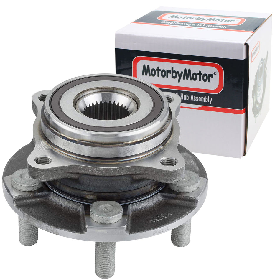 MotorbyMotor 512517 Rear Wheel Bearing & Hub Assembly fits for 2017 Ford GT, 2015-2017 Ford Mustang [2.3L 4 Cyl, 3.7L V6, 5.0L V8], 2018-2019 Ford Mustang [2.3L 4 Cyl, 5.0L V8]-5 Lugs MotorbyMotor