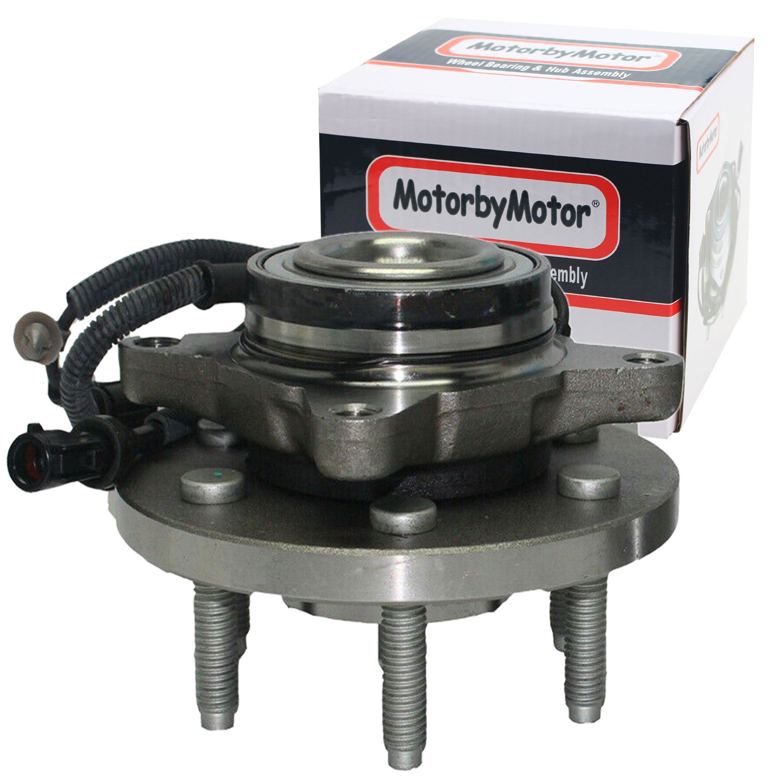 MotorbyMotor 515094 Front Wheel Bearing and Hub Assembly with 6 Lugs fits for Ford Expedition Lincoln Navigator Low-Runout OE Directly Replacement Hub Bearing w/ABS RWD MotorbyMotor