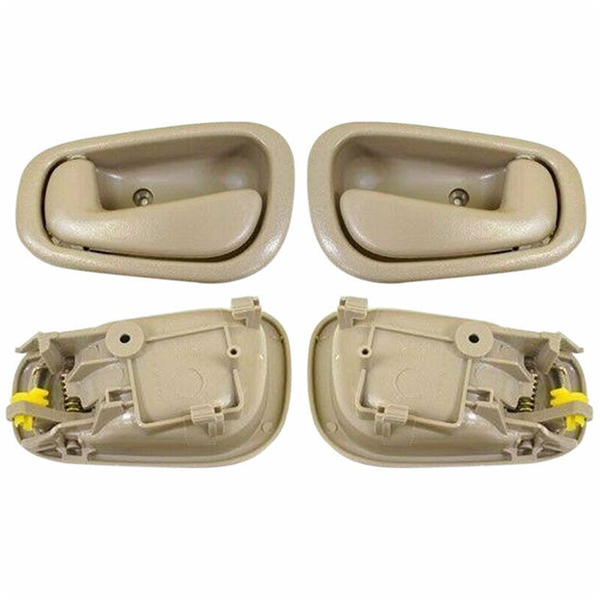 Interior Tan Beige Door Handle for 1998-2002 Toyota Corolla, 1998-2002 Chevy Prizm Inside Door Handles-4PK, Front or Rear MotorbyMotor