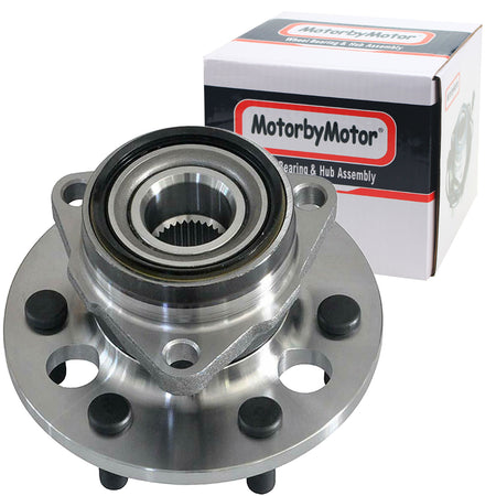 MotorbyMotor 515001 Front Wheel Bearing and Hub Assembly 4WD with 6 Lugs fits for Chevy Blazer K1500 K2500 Pickup/Suburban,GMC Yukon K1500 K2500 Pickup/Suburban Low-Runout OE Replacement Hub Bearing MotorbyMotor