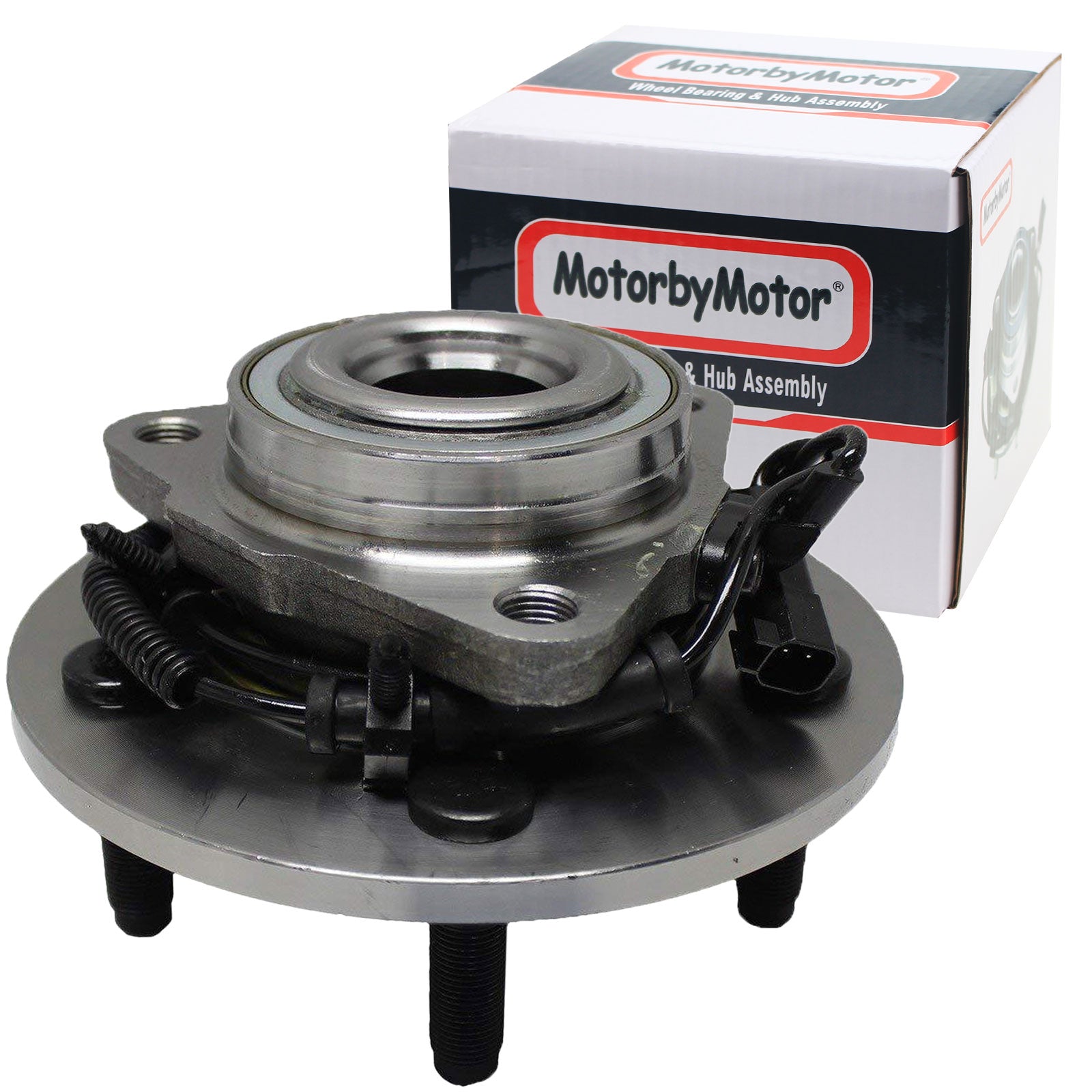 MotorbyMotor 515126 Front Wheel Bearing and Hub Assembly with 5 Lugs Fits for 2009-2011 Dodge Ram 1500 Low-Runout OE Directly Replacement Hub Bearing (w/ABS) MotorbyMotor