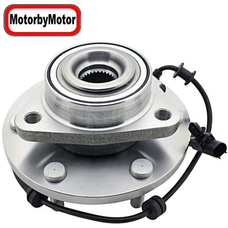 MotorbyMotor 515155 Front Wheel Bearing and Hub Assembly 4WD with 6 Lugs Fits for 2012-2015 Nissan Armada Titan Low-Runout OE Directly Replacement Hub Bearing (w/ABS, 4x4) MotorbyMotor