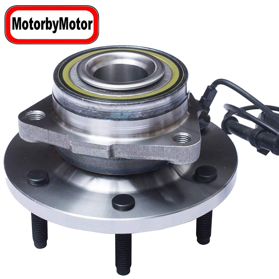 MotorbyMotor 515093 Front Wheel Bearing and Hub Assembly with 6 Lugs for Hummer H3 Low-Runout OE Replacement Hub Bearing w/ABS MotorbyMotor