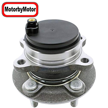 MotorbyMotor 512497 Rear Wheel Bearing and Hub Assembly with 5 Lugs Fits for 2014-2019 Ford Fusion, 2014-2016 Lincoln MKZ Low-Runout OE Directly Replacement Hub Bearing w/ABS Cap, 2WD FWD MotorbyMotor