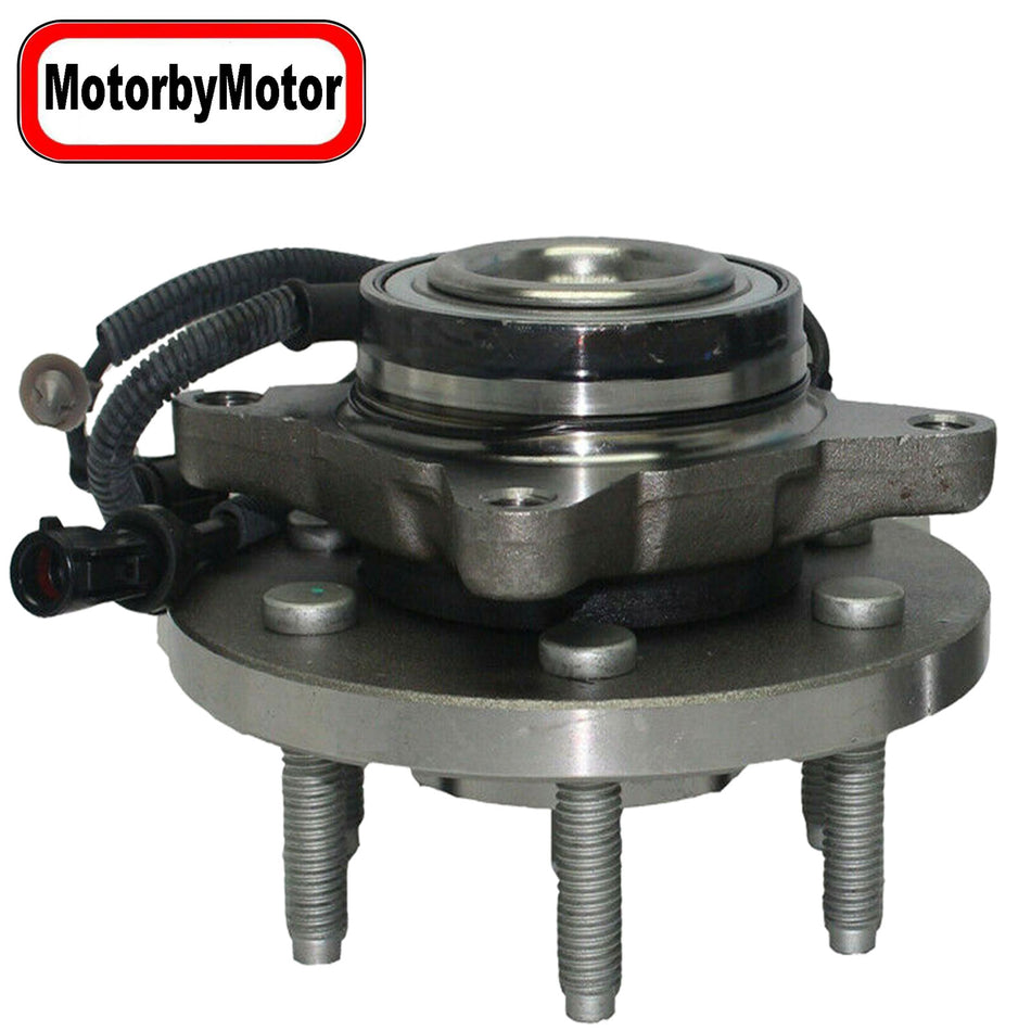 MotorbyMotor 515094 Front Wheel Bearing and Hub Assembly with 6 Lugs fits for Ford Expedition Lincoln Navigator Low-Runout OE Directly Replacement Hub Bearing w/ABS RWD MotorbyMotor